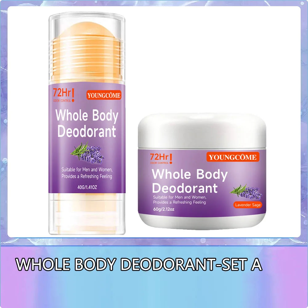 YOUNGCOME Natural Whole Body Deodorant Stick – Peach, 60g Natural Deodorant Stick Oasis Select Set A-40G-60G