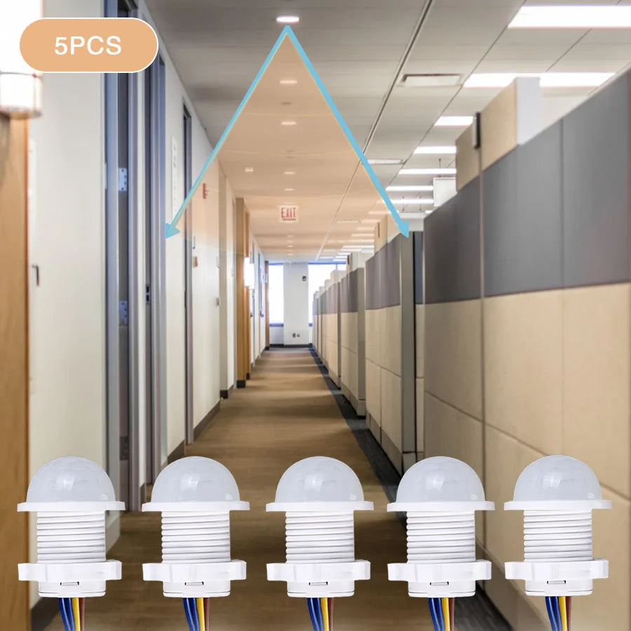 110V 220V Mini Motion Sensor Pir Infrared Motion Sensor Smart Switch Sensor Smart Home Human Body Automatic Sensor Night Lamp Oasis Select 5pcs