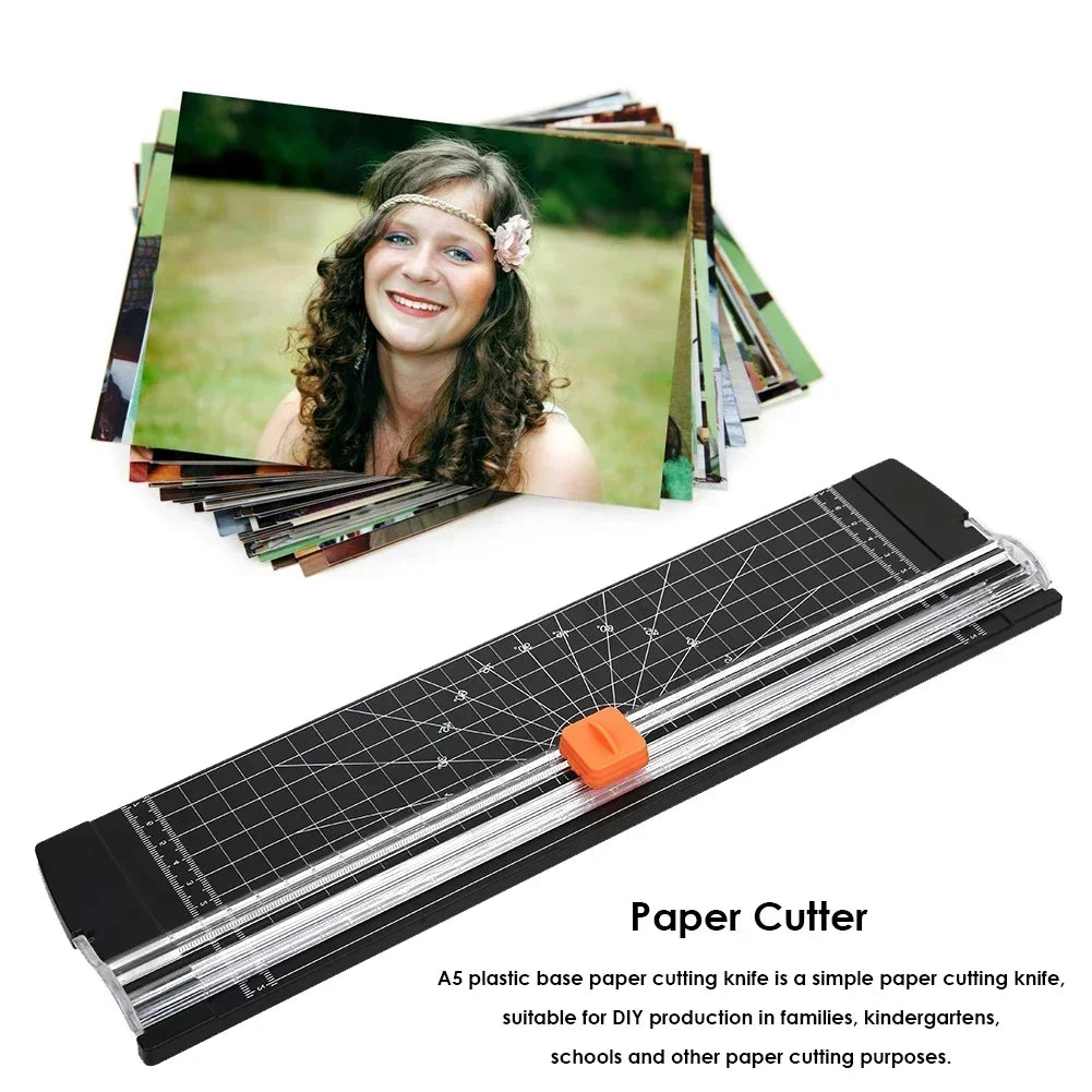 A4/A5 Mini Paper Cutter with Pull-out Ruler for DIY Office Home Stationery Photo Trimmer Scrapbooking Light Cutting Mat Machine Oasis Select