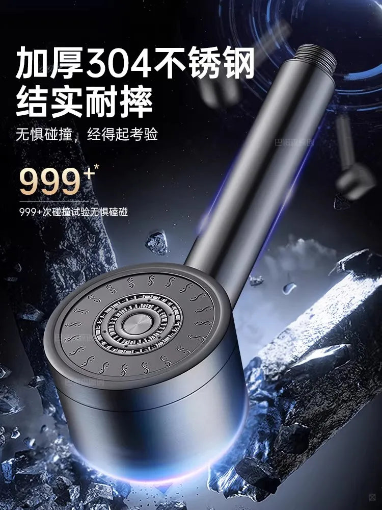 New Diamond Panel Stainless Steel Bathroom Shower Head High Pressure Water Saving Sprayer Nozzle Supercharged Rainfall Shower Oasis Select