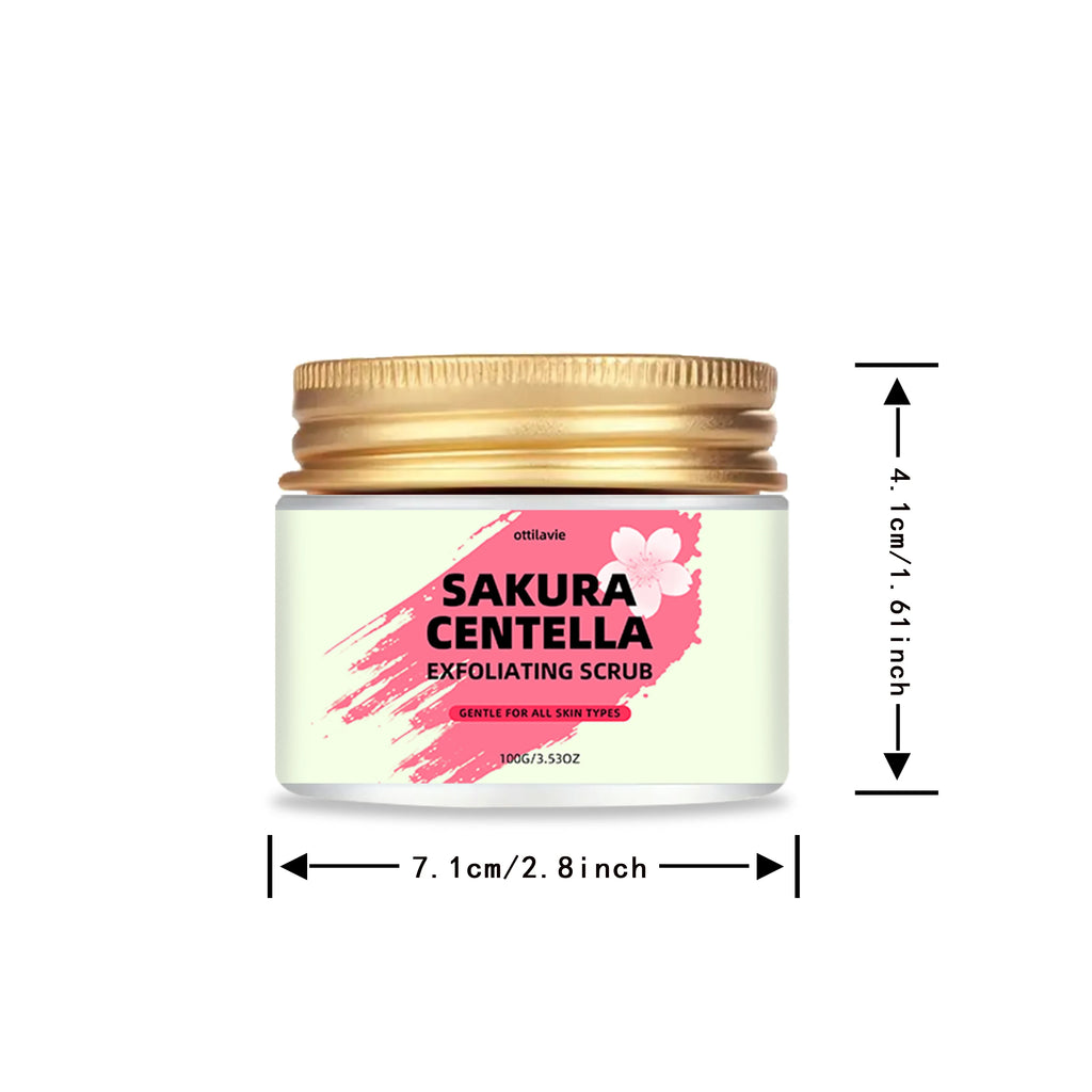 Ottilavie Sakura & Centella Scrub with Niacinamide | Face & Body Exfoliating Face Scrub Oasis Select