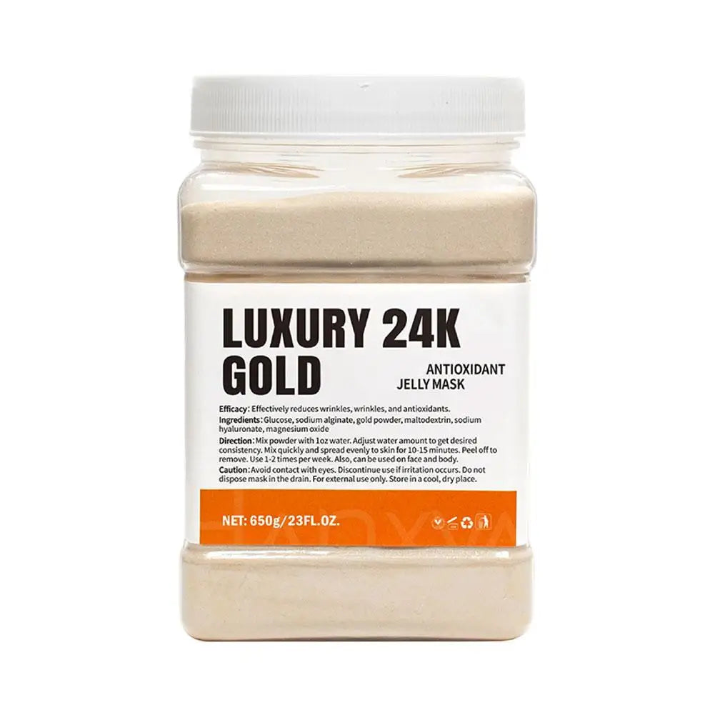 Gold Crystal Jelly Mask Powder 650g – Hydrate & Fade Wrinkles Facial Jelly Mask Oasis Select 24k gold