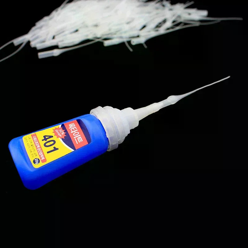 100 Pieces Glue Micro-Tips Plastic Glue Bottle Tips Glue Extender Precision Oasis Select