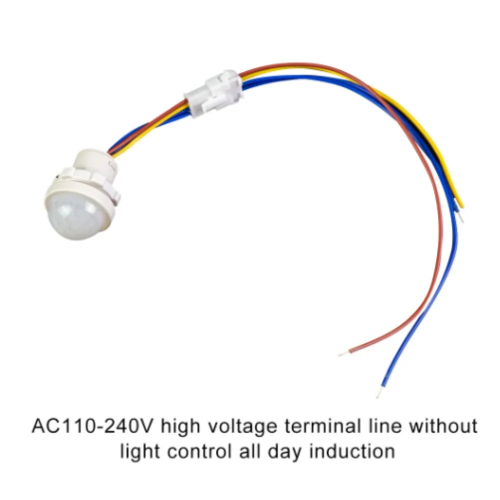 DC12-24V AC110-240V LED Closet PIR Sensor Detector Smart Switch LED PIR Infrared Motion Sensor Detection Automatic Light Switch Oasis Select AC110-240V D