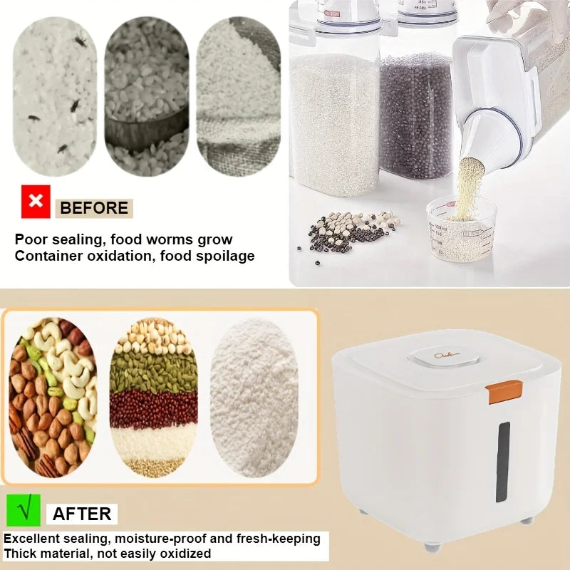 Pet Food Storage Barrel Large Storage Barrel Food Sealed Moisture-proof Cat Food Barrel Storage Cat Food Dog Food Barrel CatBowl Oasis Select