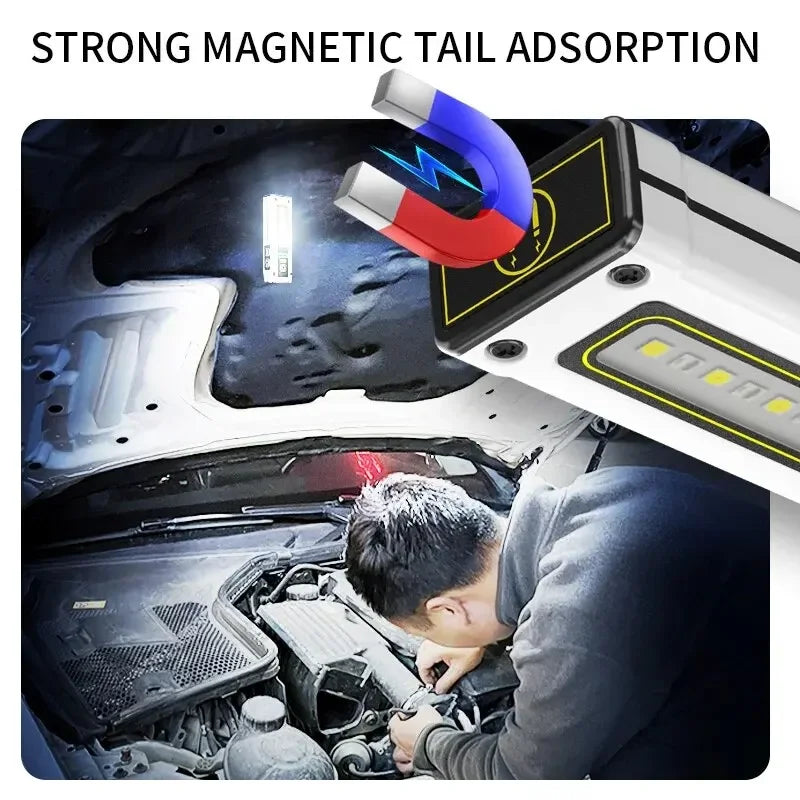 5-in-1 LED Flashlight SOS Alarm, Magnet & Power Bank Keychain