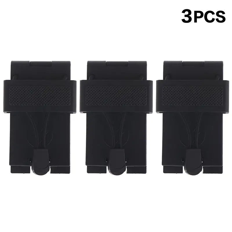 Radio Belt Clip Holder Radio Carry Holster Plastic Compact Secure Black Anti Slip For Law Enforcement Duty Belt Oasis Select 3PCS