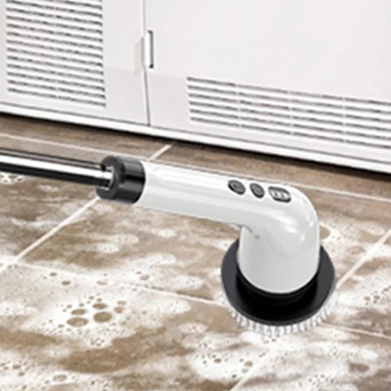 Electric Cleaning Brush with 7PCS Heads Bathroom Kitchen Cordless Handheld Shower Scrubber Spin Cleaner Multifunctional Cleaner Oasis Select