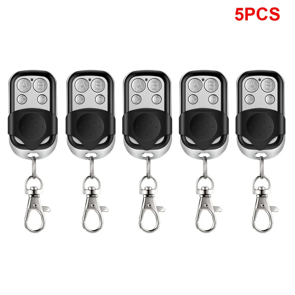 Universal 4 Buttons Garage Door Opener Remote Control 433MHZ Clone Fixed Learning Rolling Code Duplicator Garage Oasis Select 5pcs