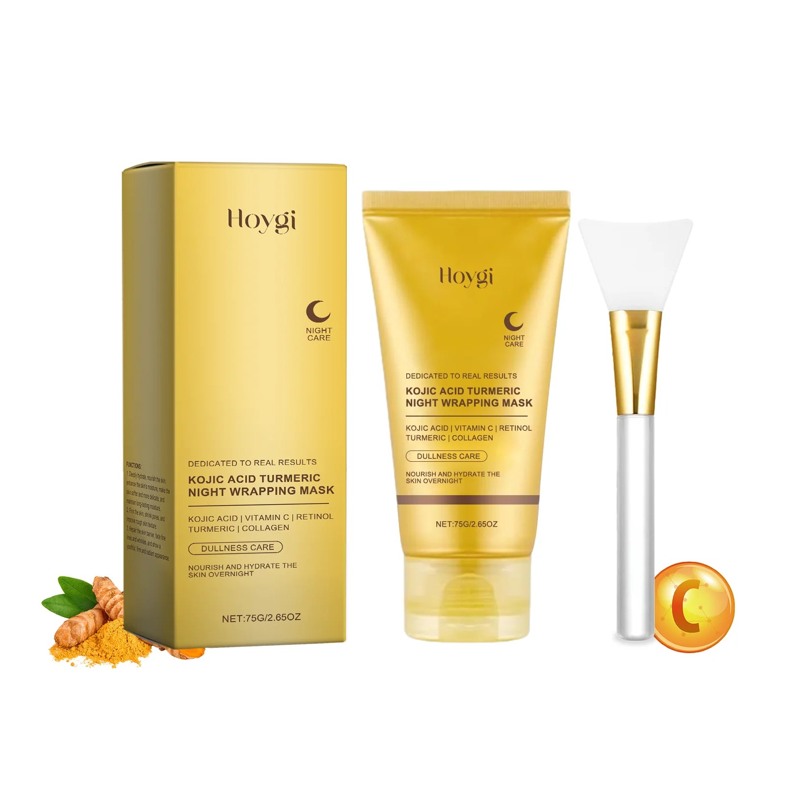 Hoygi Collagen Anti-Wrinkle Peel-Off Face Mask + Scraper