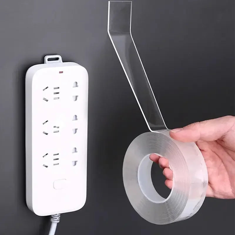 10M Ultra-Strong Nano Double-Sided Tape | Thick Transparent PE Acrylic | Waterproof High Viscosity | No Residue | For Plastic/Wo Oasis Select