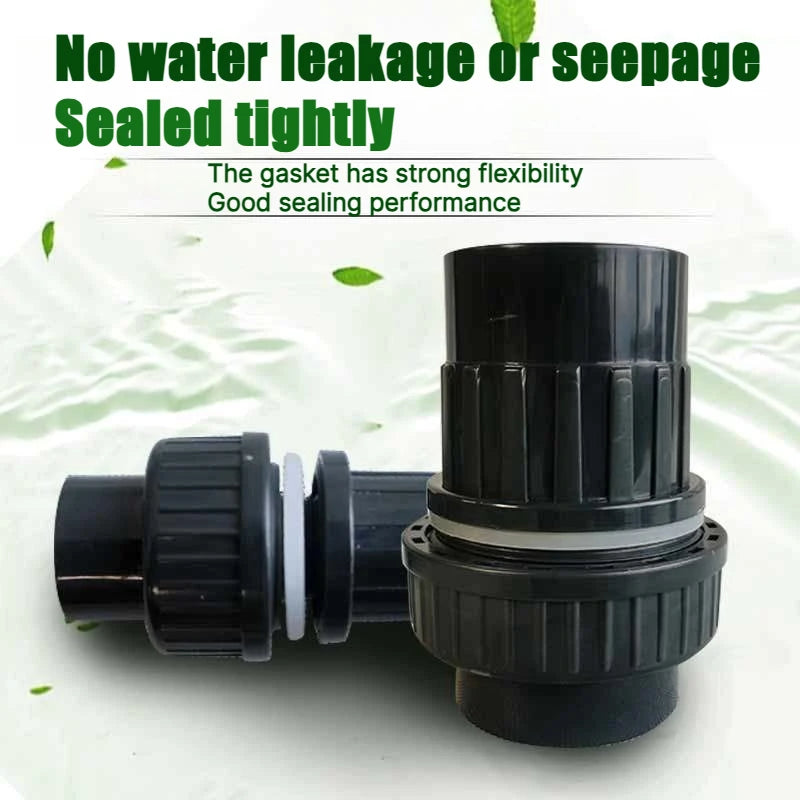20/25/32/40mm Fish Tank Water Pipe Plastic PVC Black Tube Fittings Joint Duck Bill Outlet Aquarium Accessories Water Inlet Pipes Oasis Select