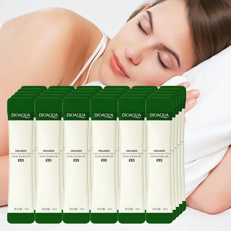 BIOAQUA Collagen Sleeping Face Mask – Anti-Aging & Moisturizing Sleeping Face Mask Oasis Select