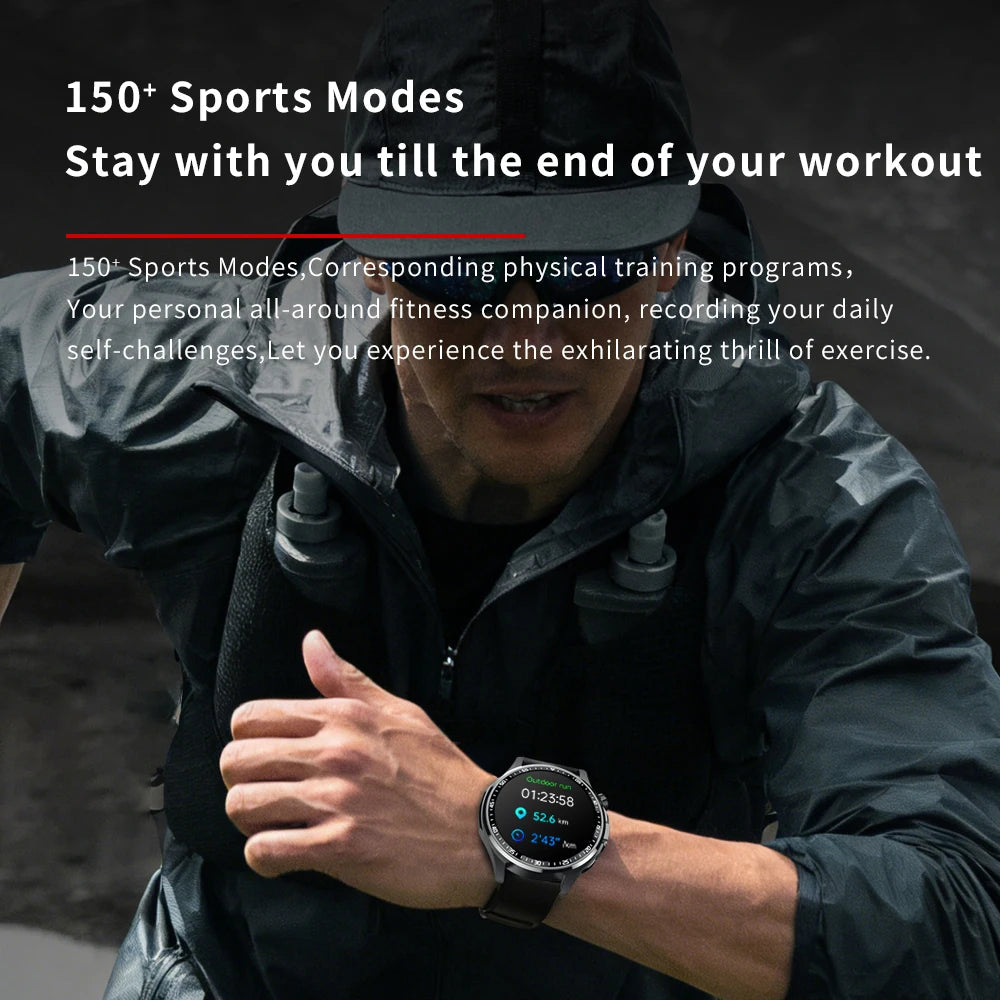 Men Smart Watch Ultra HD Screen ECG Health Monitoring All Day Fall Detected SOS Alert Heart Rate Fitness Sports Smartwatch Women Oasis Select
