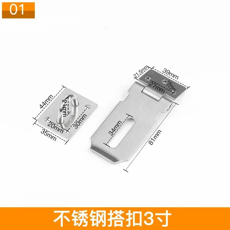 Thickened Stainless Steel Latch, Door Latch, Anti-theft Door Latch, Wooden Door Padlock, Safety Latch Oasis Select