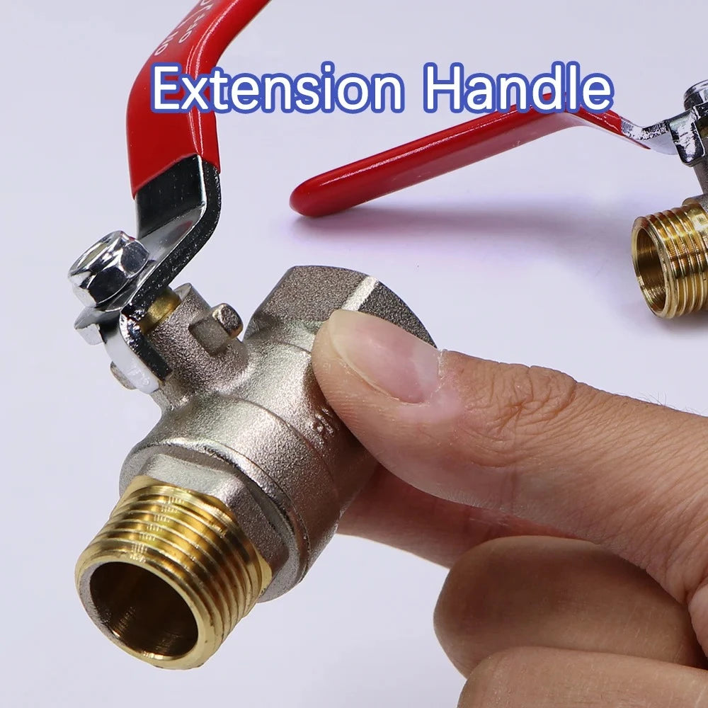 Brass Ball Head Hose Adapter Quick Connector 1/4 "Used Pipe Water Supply Joint Extender To Close Garden Irrigation Accessories Oasis Select