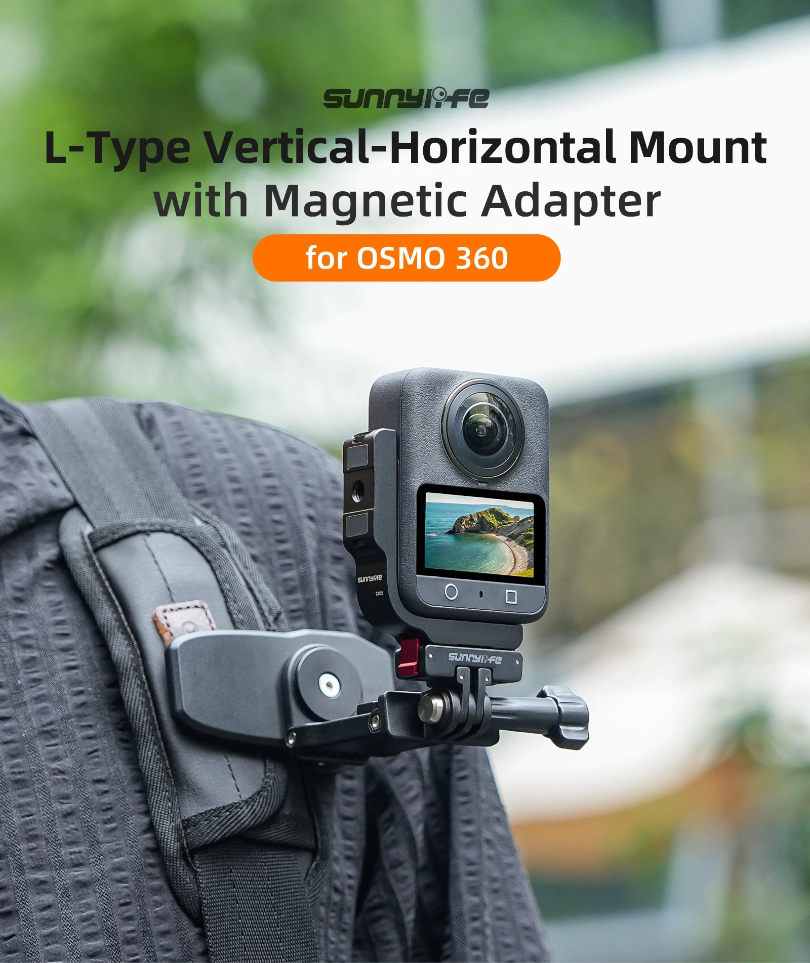 L-Type Aluminum Bracket for DJI Osmo 360 & Magnetic Adapter