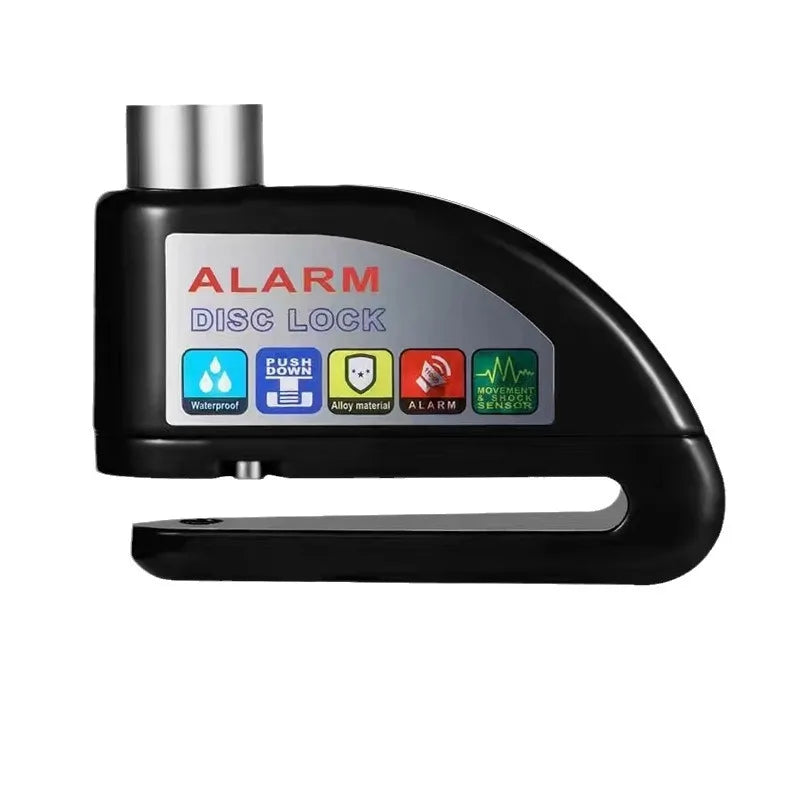 JUSTINLAU Motorcycle Alarm Disc Lock 130dB Anti-Theft Security Brake Disc Lock Waterproof Universal for Scooter Bike Motorbike Oasis Select
