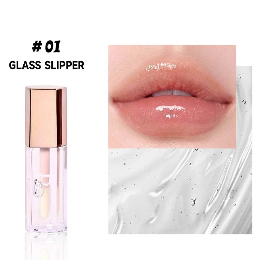 Shimmer Glitter Moisturizing Lip Gloss Multiple Pearly Shades Plump Full Pout Lip Liquid Lightweight Comfort Lip Makeup Oasis Select 01