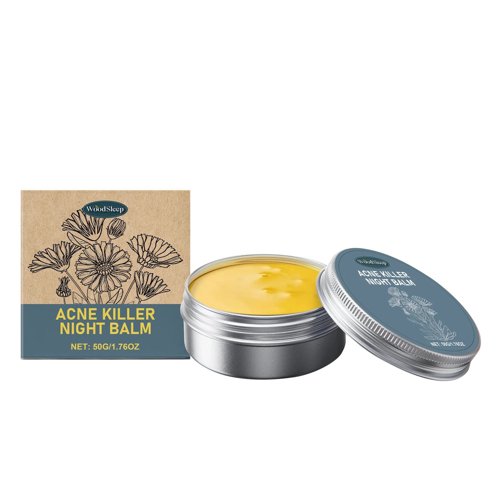 WOODSLEEP Acne Night Balm – Wrinkle, Dark Circle & Firming Cream Acne Night Balm Oasis Select ACNE KILLER