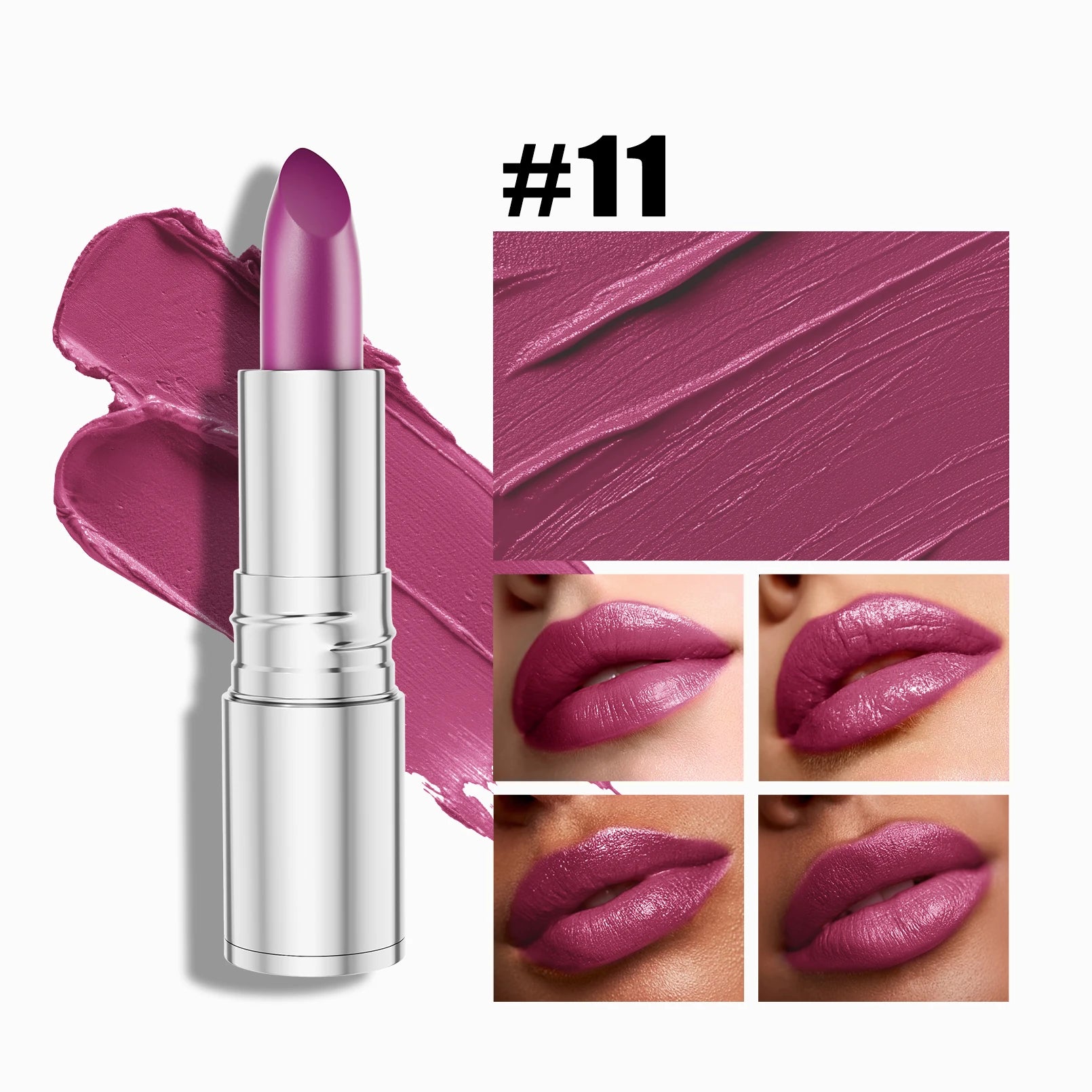 SNAILGIRL 6-Color Matte Lipstick – Waterproof Velvet Finish