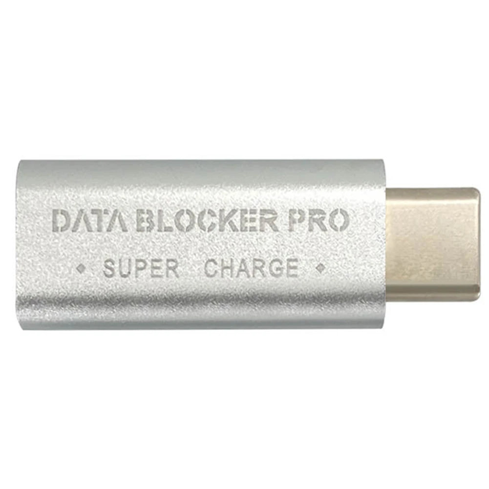 USB C Data Blocker Portable Type C Defender Type C Data Blocker Protect Against Juice Jacking Oasis Select Silver China Mainland