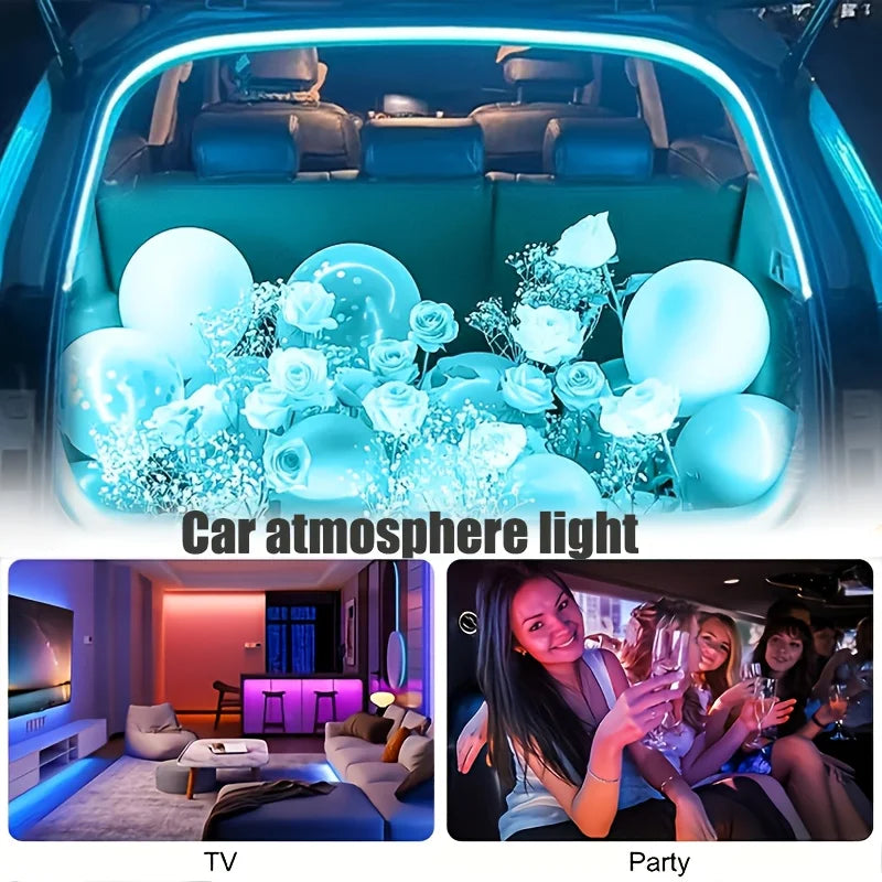 Car Trunk LED Light Strip 2M/4M – Auto-Sensing Tailgate Light