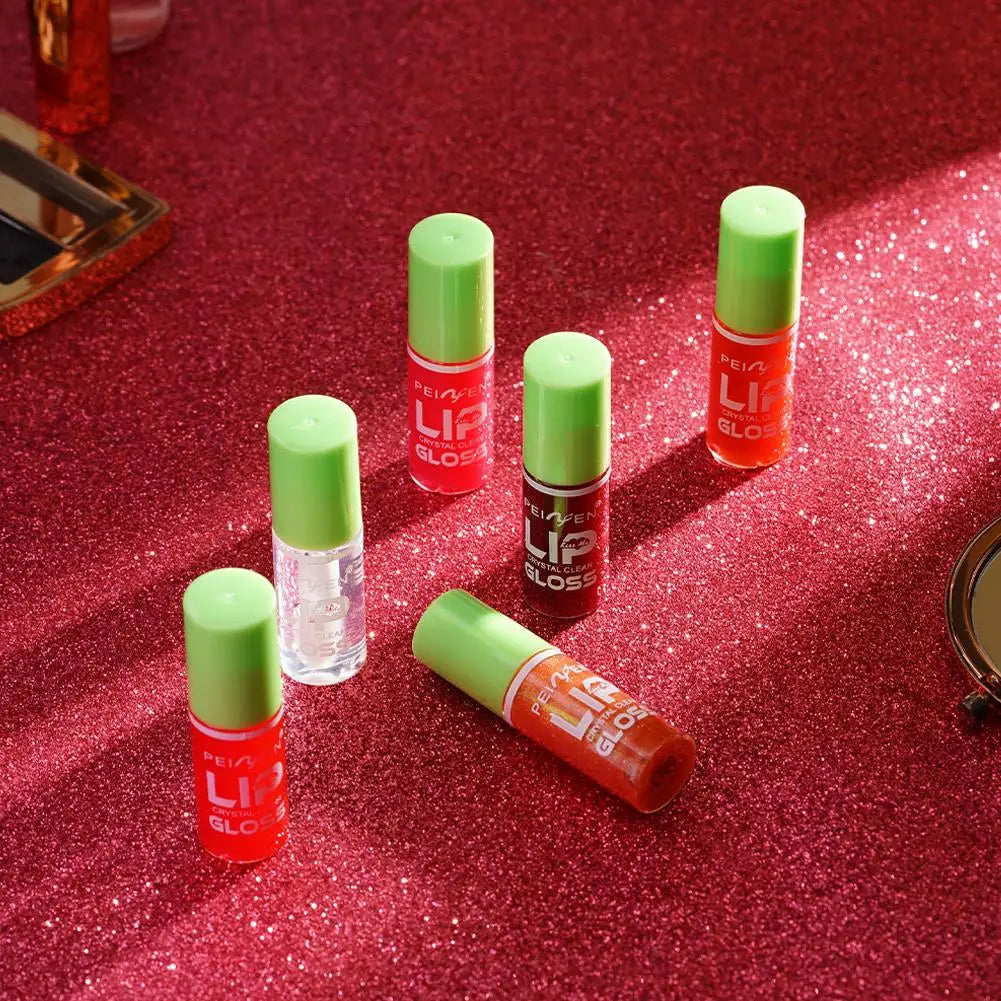 6-Piece Hydrating Lip Gloss & Lip Oil Plumper Set | Clear Glaze Lip Gloss Set Oasis Select