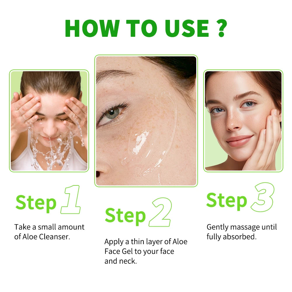 Aloe Vera Extract Skin Care Lightening Moisturizing Soothing Natural Organic Aloe Vera Gel Reduce Redness Hydrate Exfoliation Oasis Select