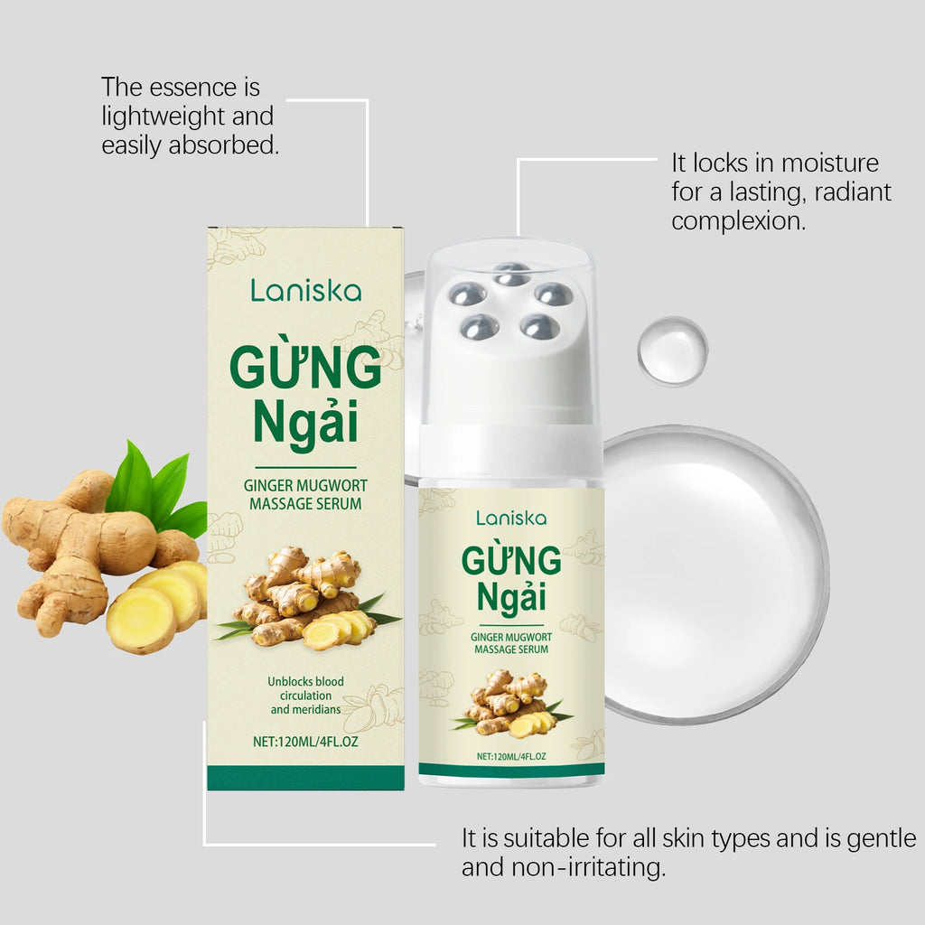Ginger & Mugwort Roller Massage Oil – Neck & Shoulder Care Roller Massage Oil Oasis Select