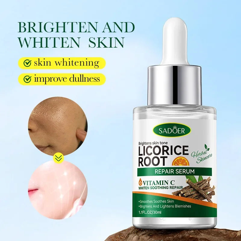 30ml Licorice VC Moisturizing Whitening Repair Essence Brightening Essence Whitening Face Serum Oasis Select