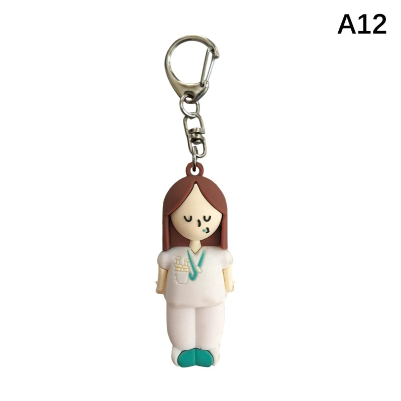 Syringe-Shaped Ampoule Bottle Opener Keychain Rubber Cutter Aid Medication Vial Breaker Tool For Home Nurses And Doctors Oasis Select A12