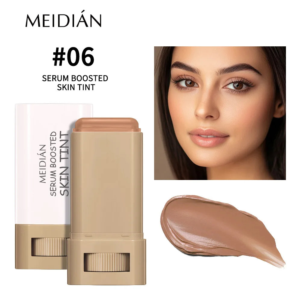 1/2PCS Skin Tint Stick Waterproof Nourishing Solid Tinted Serum Foundation Balm Face Tinted Face Contour Stick Face Makeup Oasis Select Color 6