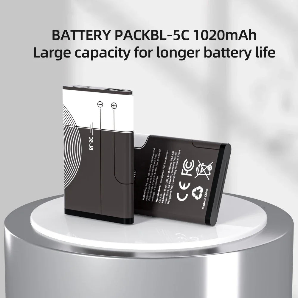 patozm BL-5C Rechargeable Batteries For Broadcast radio / Nokia 1100 1110 1200 1208 1280 1600 2600 2700 3100 3110 5130 6230i Oasis Select