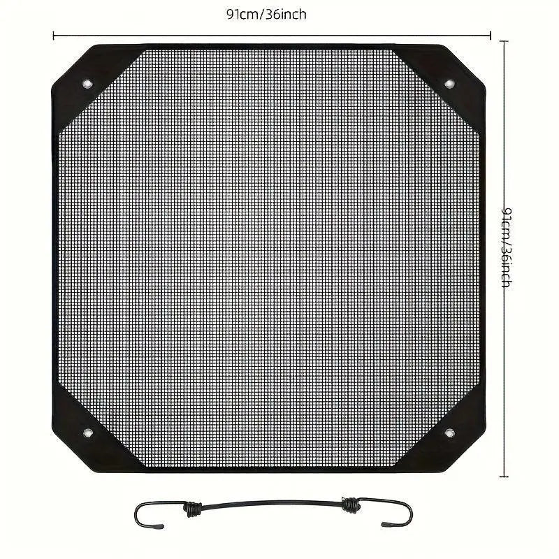 Outdoor Air Conditioner Top Cover Durable Mesh Adjustable Fixing Rope AC Unit From Leaves Dust Debris Oasis Select