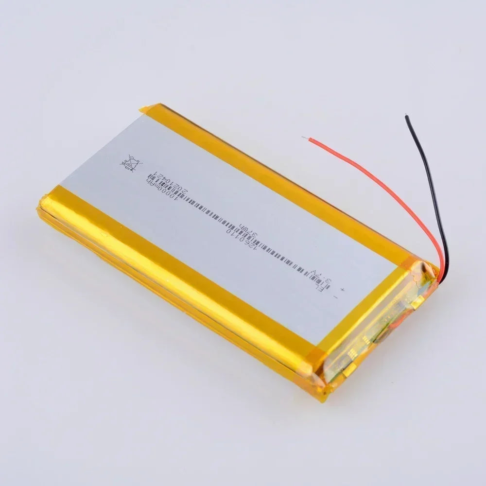 Rechargeable Batteries 3.7V 10000mAh 1260110 Li-polymer Battery Lithium Polymer for Toy Power Bank GPS Laptop Camping Lights Diy Oasis Select