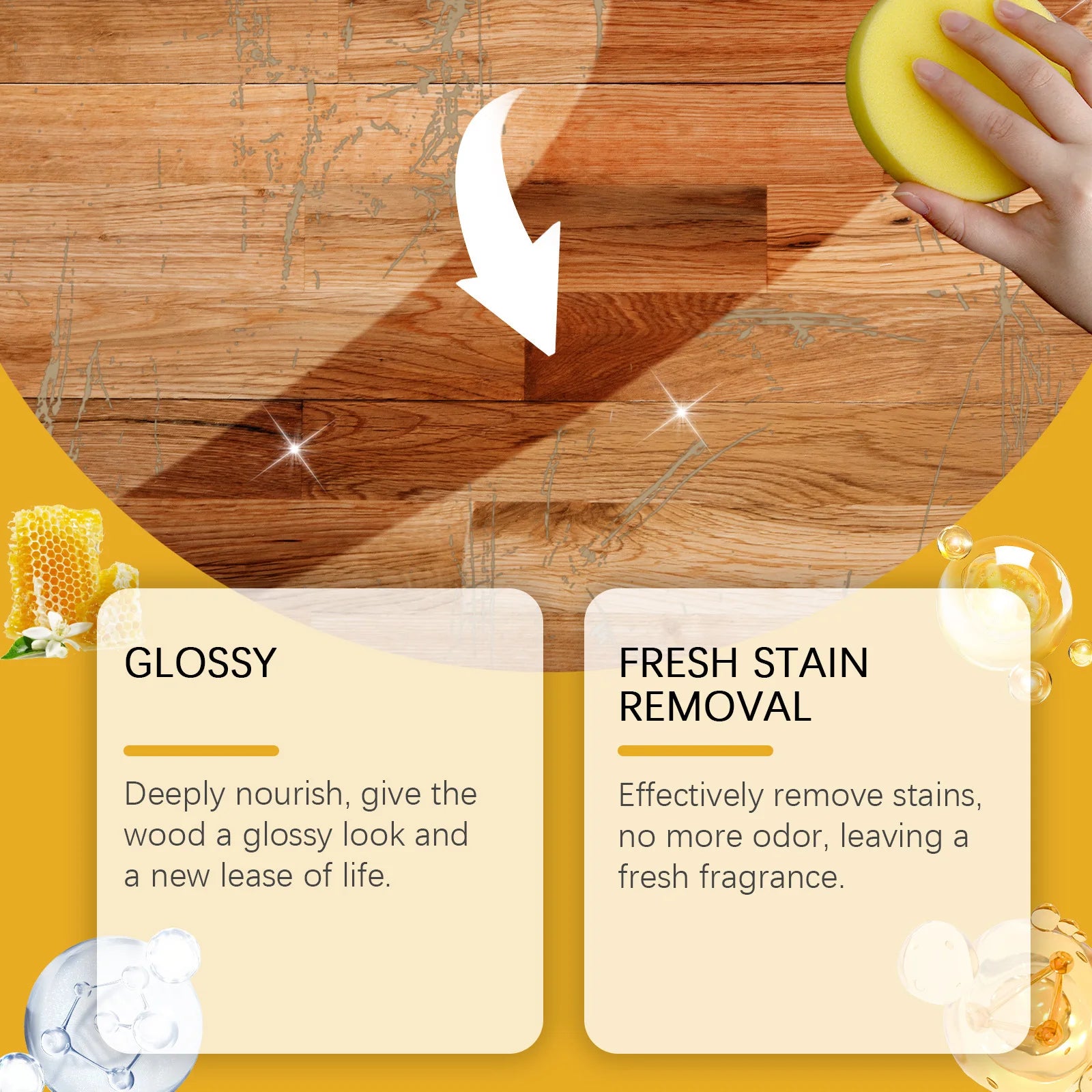Furniture Solid Wood Care Polishing Beeswax Spray Waterproof Multipurpose Wear Resistant Wooden Floors Chair Cabinet Furniture Oasis Select