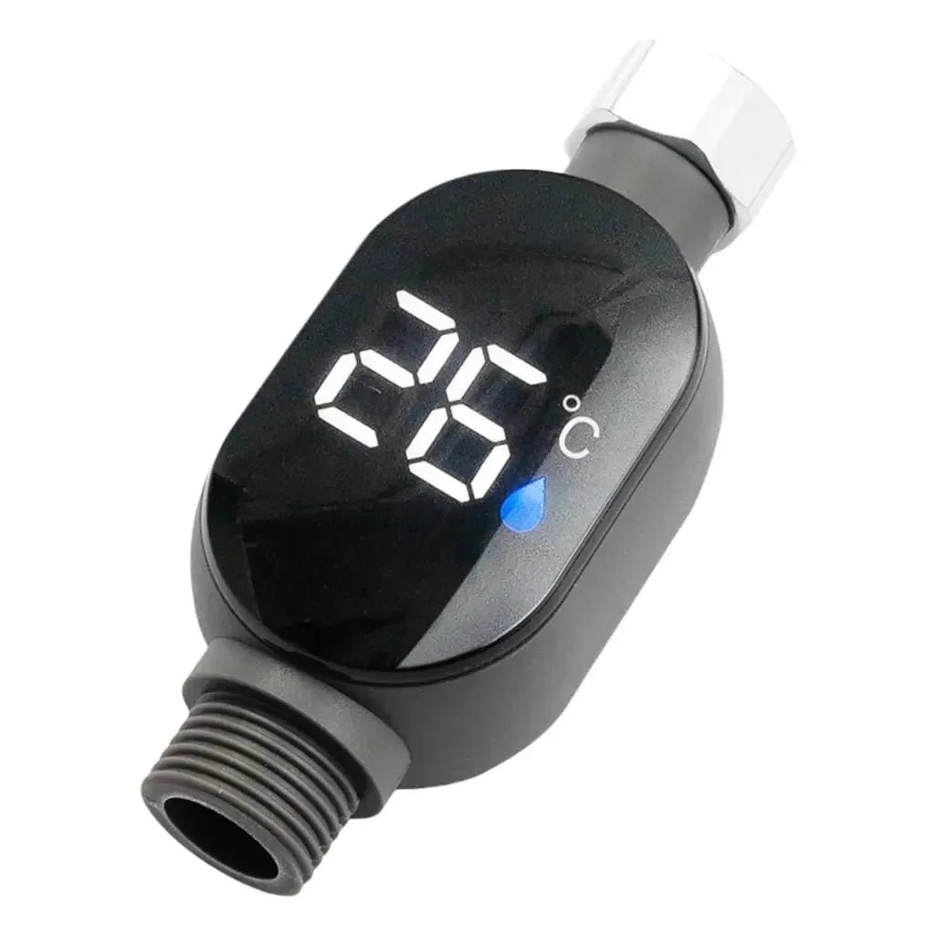 Black Bathroom Led Display 0℃~99℃ Home Water Shower Thermometer Water Accurate Temperature Measurement Meter Bathroom Oasis Select 1Pcs