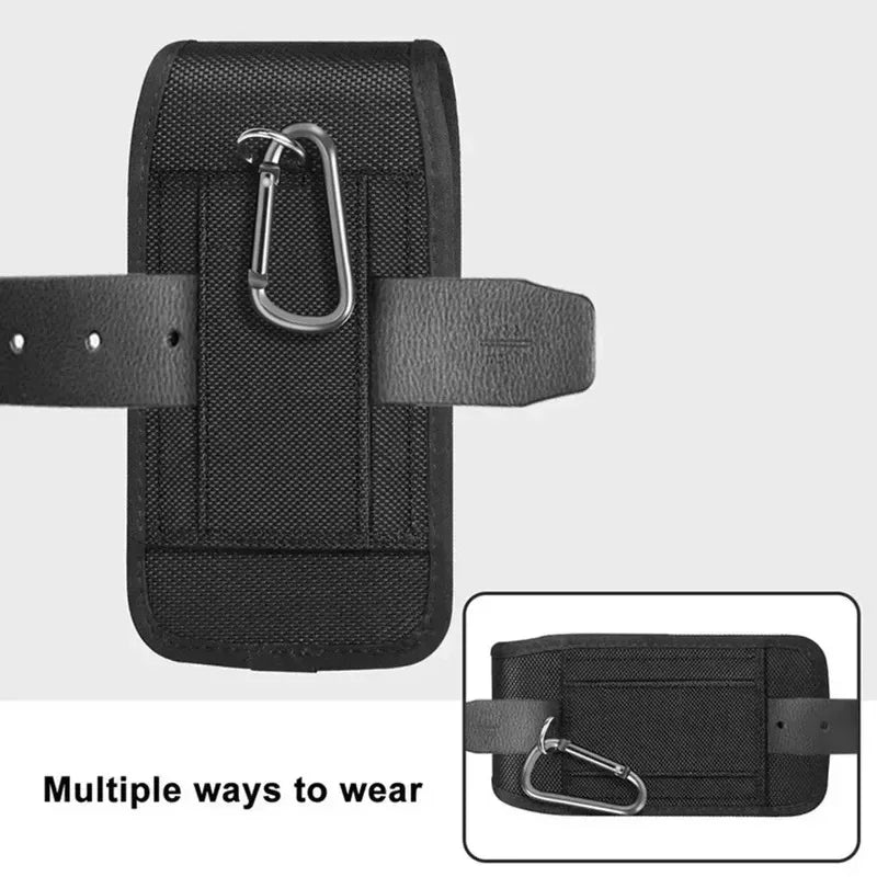 1/2/3pcs Tactical Cell Phone Pouch with Free D Shaped Buckle Protable Wallet Card Waist Pack Outdoor Sports Nylon Carrying Case Oasis Select
