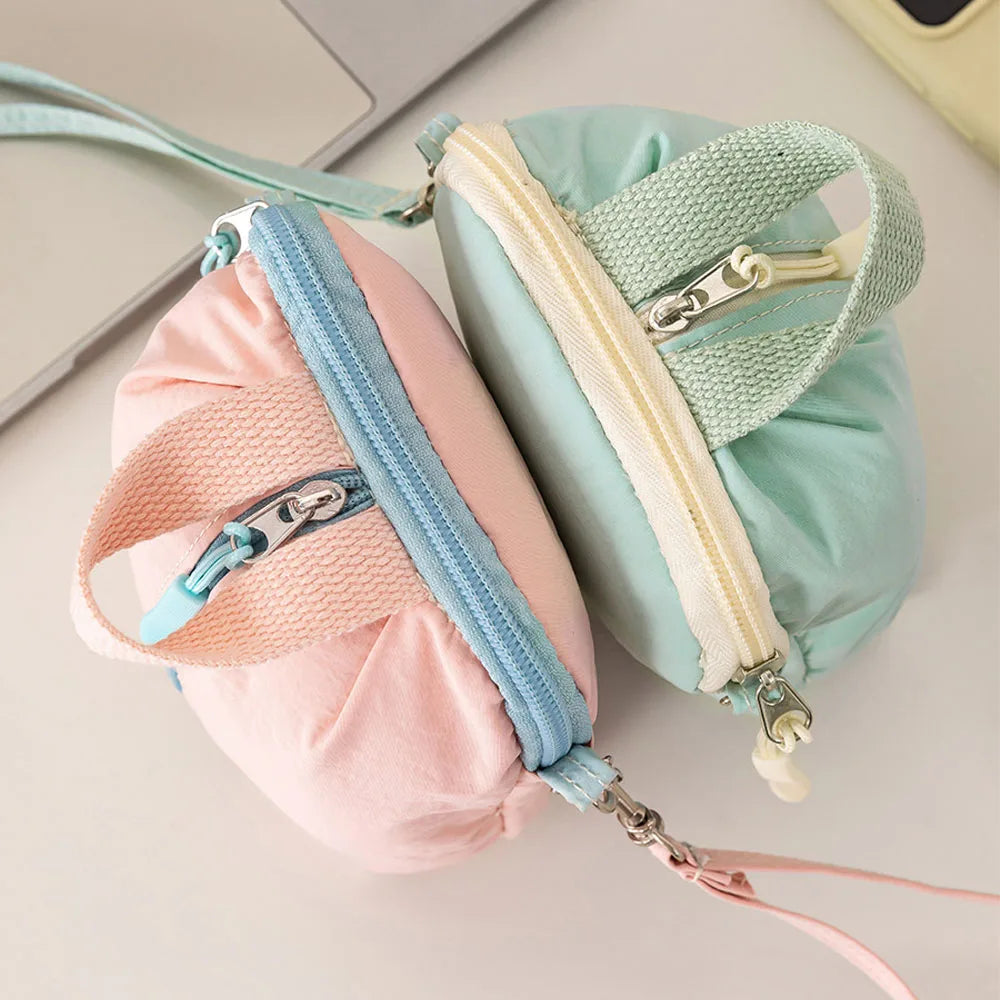 Macaron Mini Travel Bag – Portable Makeup & Cosmetics Organizer