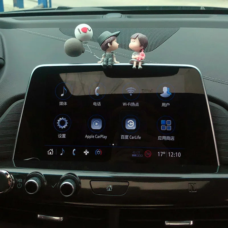 Car accessories, cartoon couple dolls, cute car display screen, balloon decoration, car accessories, men and women's gifts Oasis Select