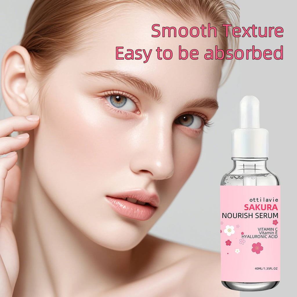 Ottilavie Sakura Serum 2PCS – Niacinamide & Hyaluronic Acid Brightening Face Serum Oasis Select