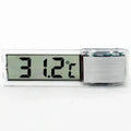 1pcs Aquarium Thermometer Electronic LCD Digital Fish Tank Temperature Measurement Fish Tank Temp Meter Aquarium Accessories Oasis Select 1PC Silver Color