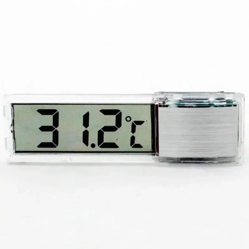 1pcs Aquarium Thermometer Electronic LCD Digital Fish Tank Temperature Measurement Fish Tank Temp Meter Aquarium Accessories Oasis Select 1PC Silver Color