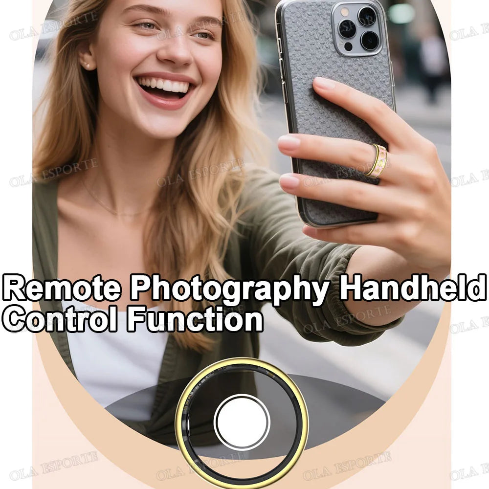 Ola Esporte Smart Ring – IP68 Fitness Tracker | Men & Women