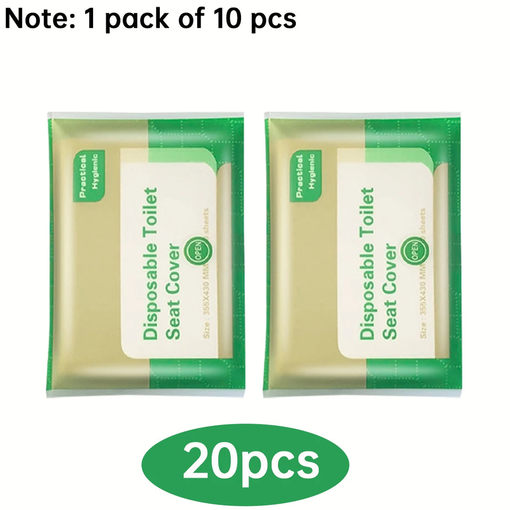 50/20pcs flushable toilet mat, disposable toilet seat, public restroom, airplane and camping, adult toilet essentials Oasis Select 20pcs