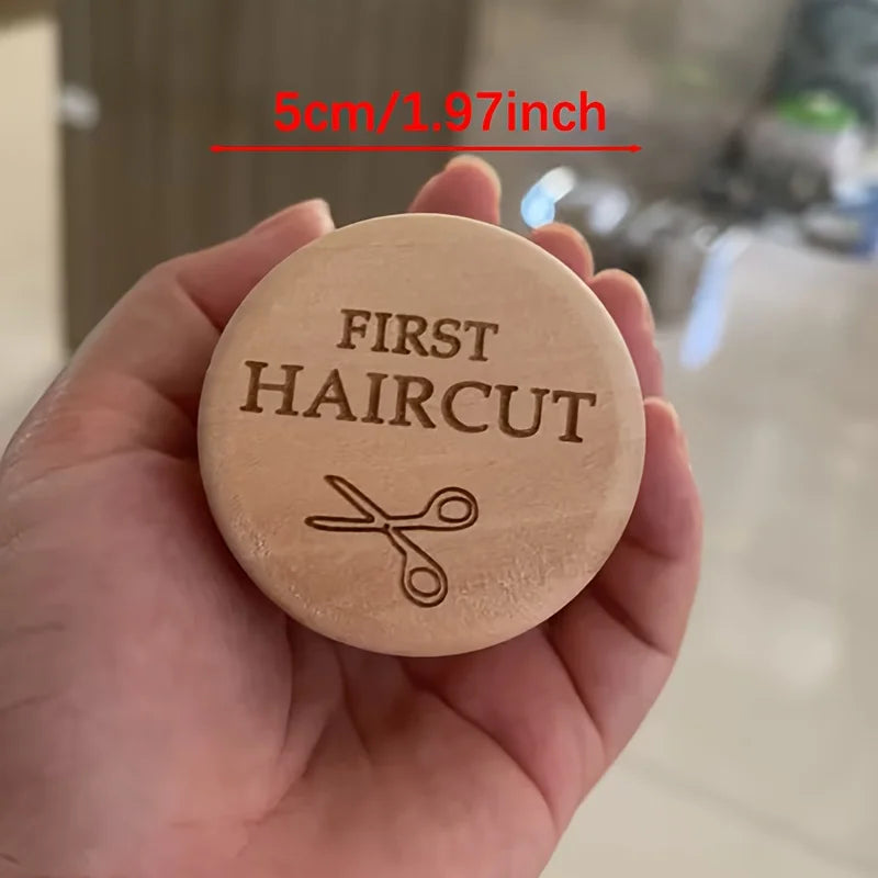 Wooden Fetal Hair Keepsake Box, Lightweight Minimalist Storage Case, Portable Baby First Memory Souvenir Gift for New Parents Oasis Select