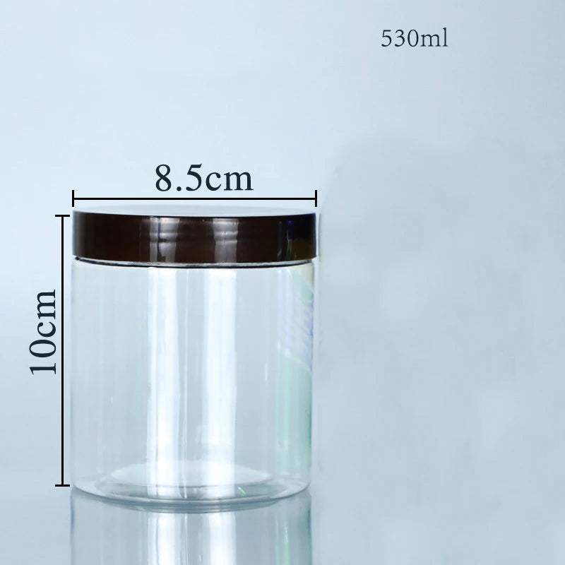 PET Clear Sealed Food Storage Jar – Wide Mouth Airtight Container