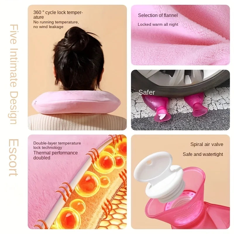Winter Neck Heating Pad, U-Shaped Hot Water Bag, Water-Filled Neck And Shoulder Protector, Hot Water Bag Calentador de pies Oasis Select