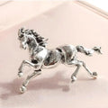 Enamel Horse Brooch – Unisex Alloy Animal Pin | Equestrian Gift